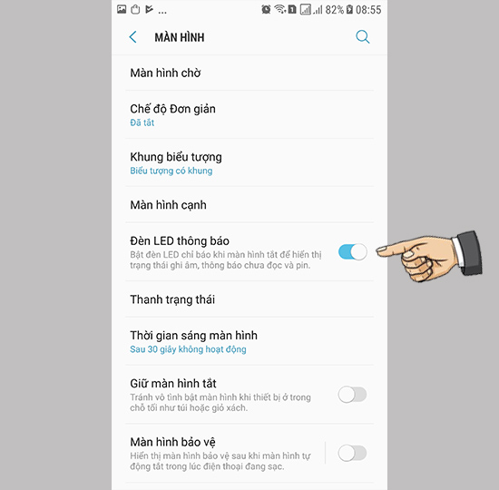 Kích hoạt đèn LED